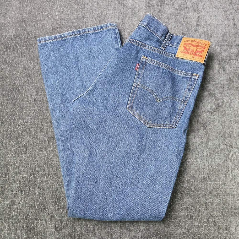 Levi's 517 Bootcut Jeans Mens 36x32 Light Wash Boot Cut Denim Cowboy Western